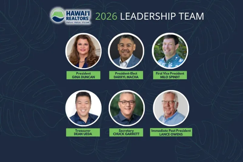 Announcing Our 2026 Hawai‘i REALTORS® Leadership Team