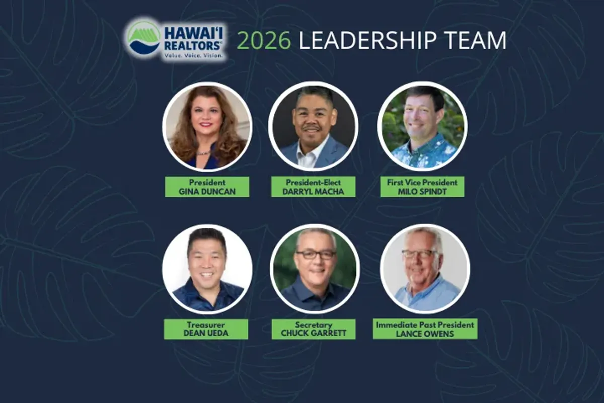 Announcing Our 2026 Hawai‘i REALTORS® Leadership Team
