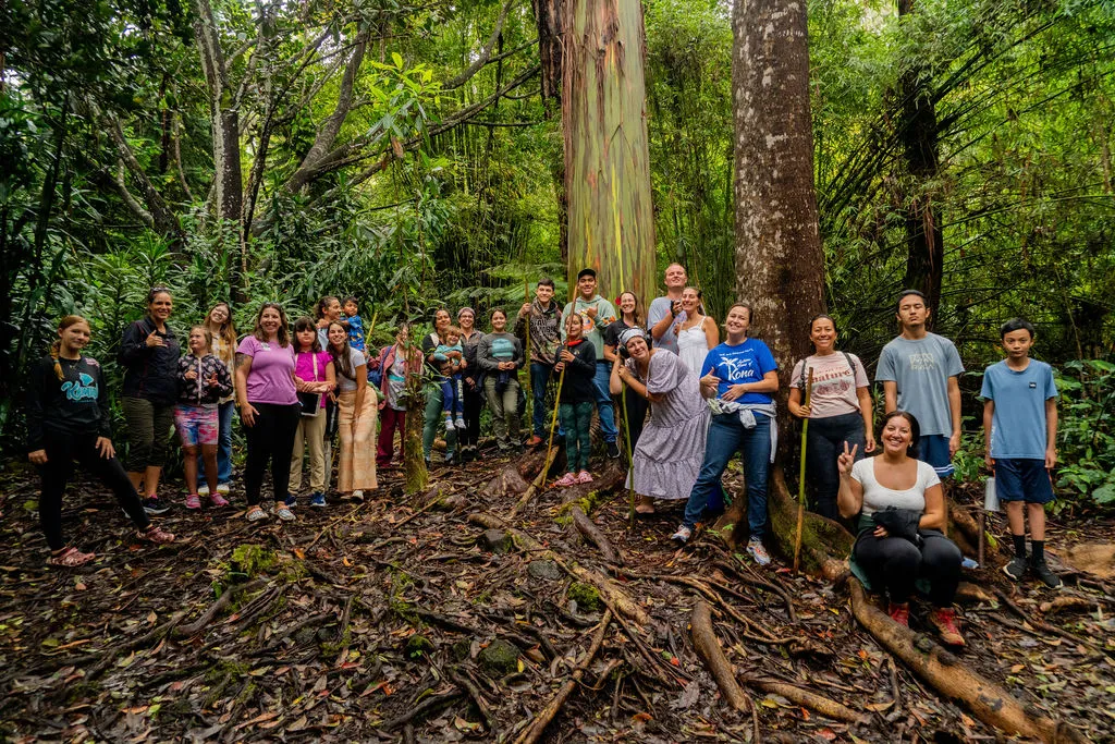 Autism Moms of Kona sound bath and guided tour at Kona Cloud Forest Sanctuary